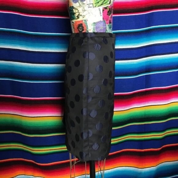 J Crew No 2 Circle Pencil Skirt Polka Dot Sheath - Picture 4 of 8